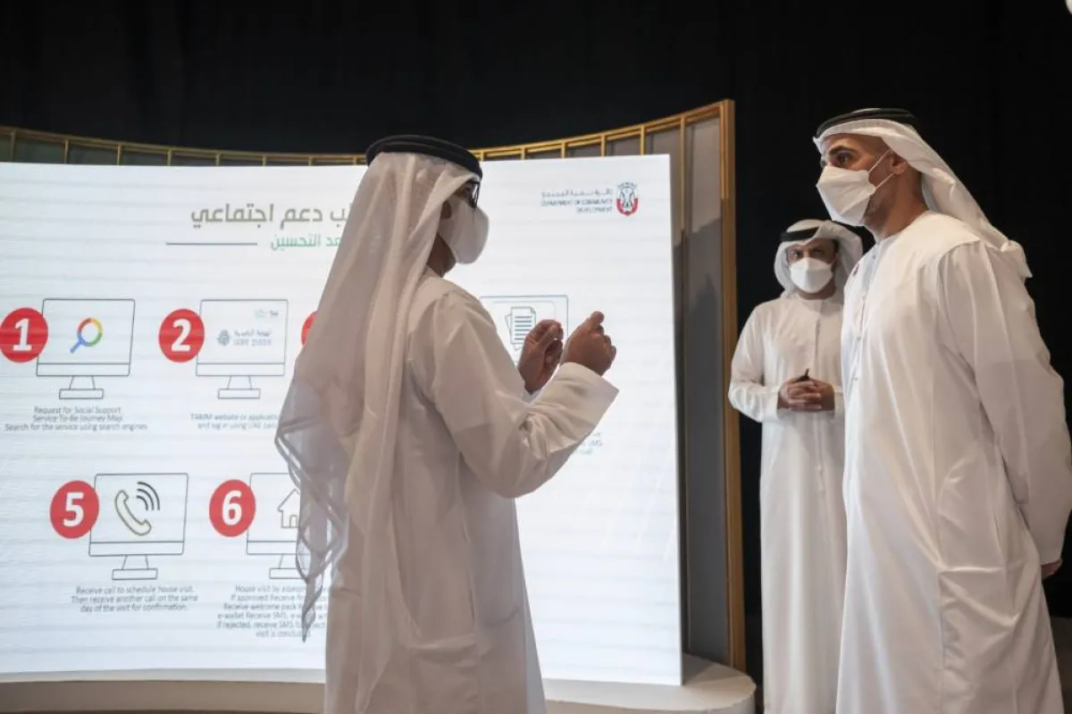 خالد بن محمد بن زايد يطلق برنامج أبوظبي لتجربة متعاملين بلا جهد - الصورة من وام