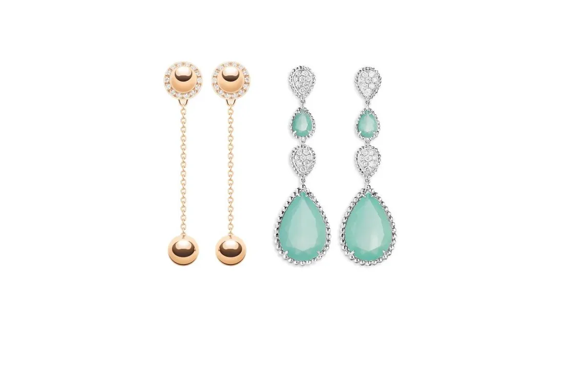 أقراط ذهب طويلة تناسب إطلالتك في رمضان