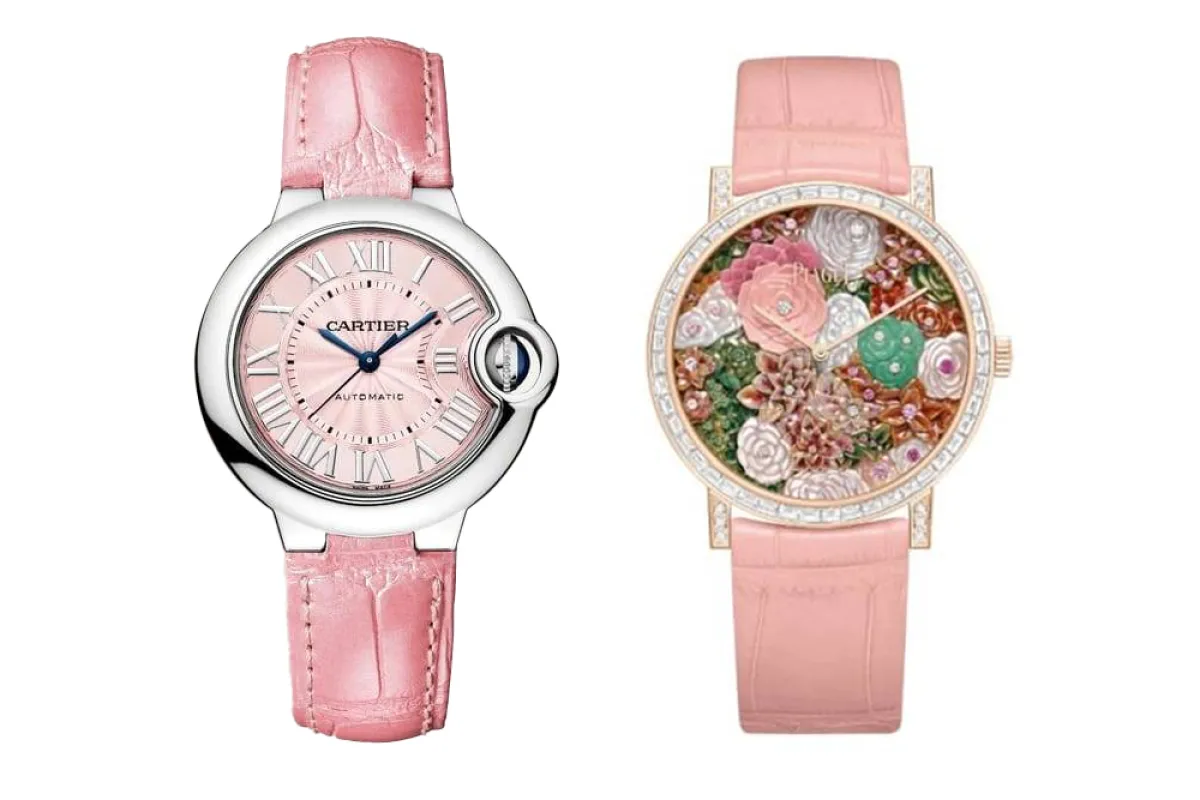 للصبايا ..ساعات بسوار باللون الفوشيا