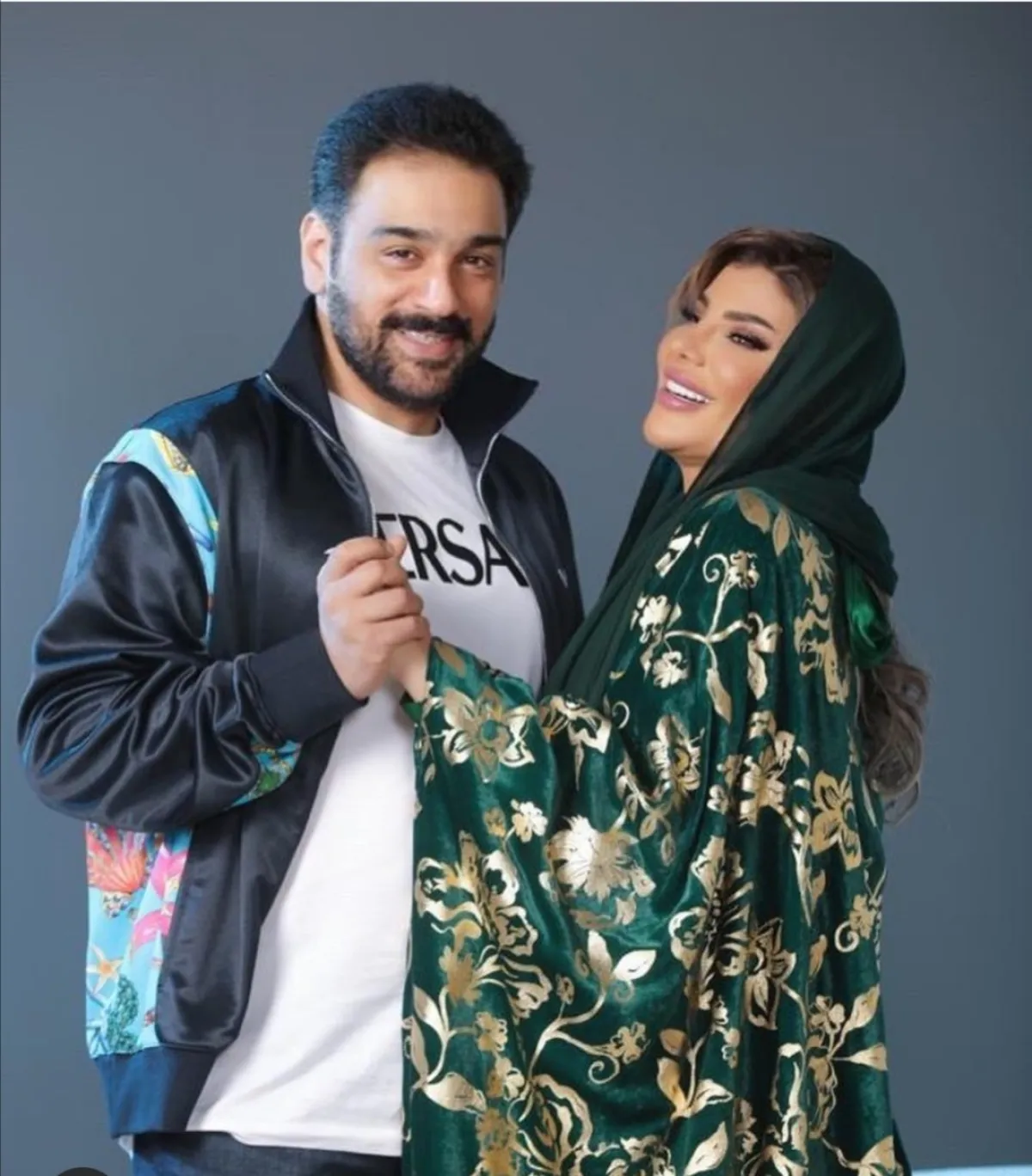 إلهام الفضالة وزوجها شهاب جوهر - الصورة من حسابها الرسمي على موقع " انستغرام "