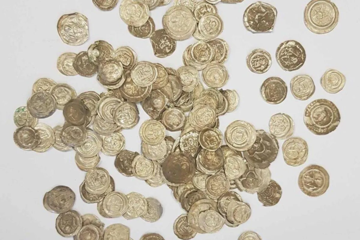 الكنز الذي عثر  عليه- الصورة من صفحة محافظ الآثار في مقاطعة سيليزيا على الفيسبوك