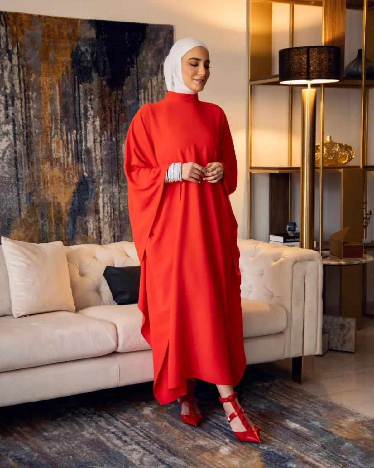 موديلات عبايات ملونة لعيد الفطر 2022