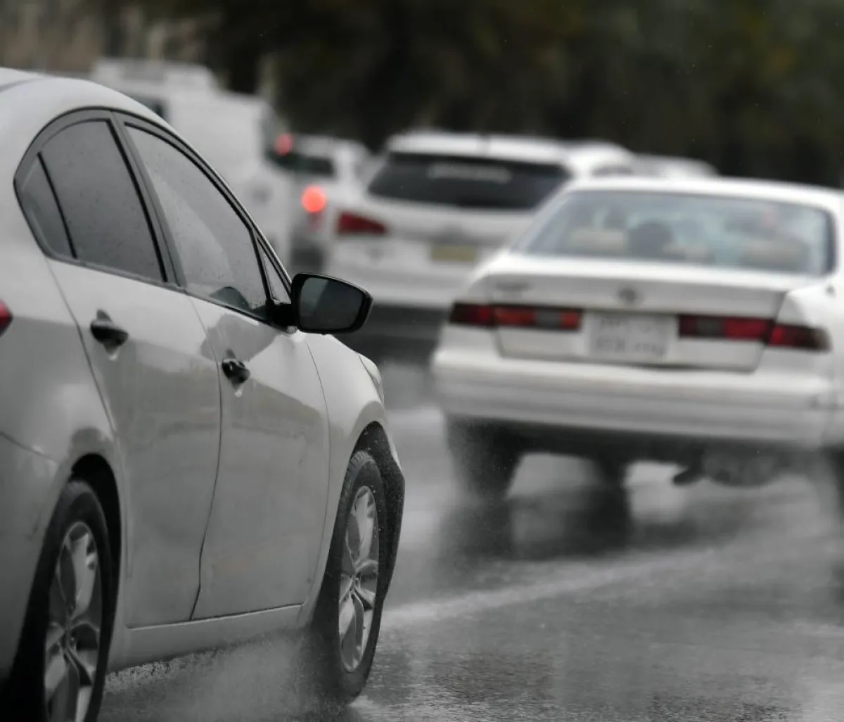 هطول أمطار على الرياض