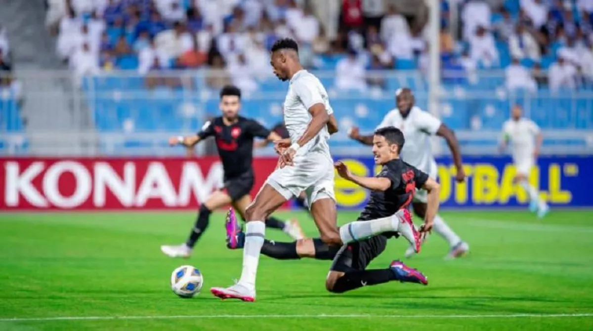 صورة من مباراة الهلال والريان