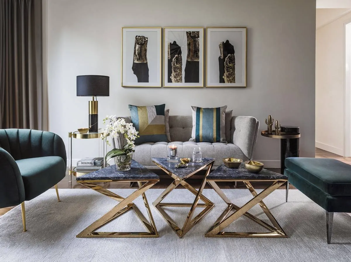 الأخضر في الديكورات الداخلية الأنيقة