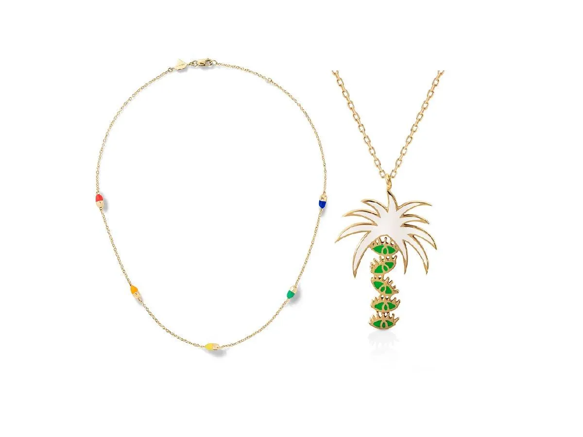 موديلات سلاسل مزينة بالاناميل لإطلالة عصرية في صيف 2022