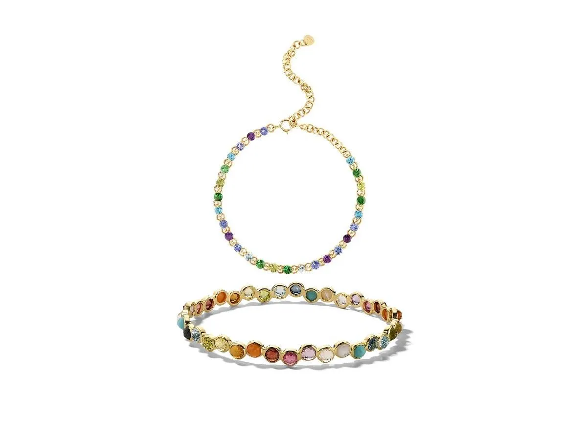 موديلات أساور مرصعة بحجر التسافوريت لإطلالة راقية في رمضان