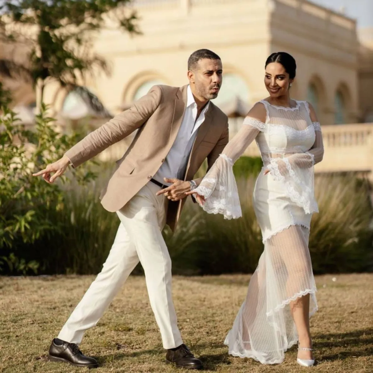 بسنت شوقي ومحمد فراج - الصورة من حسابها على انستغرام