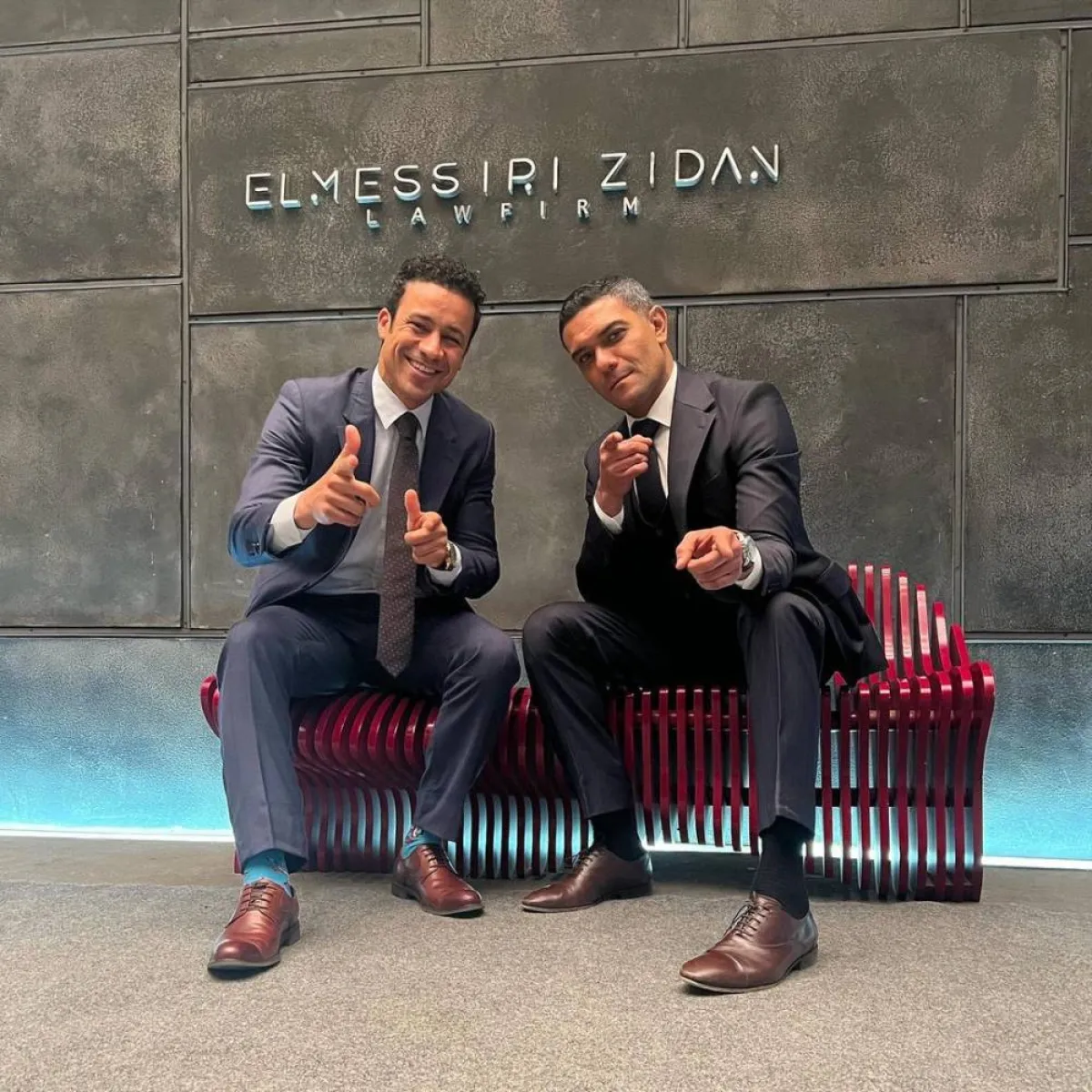 آسر ياسين وأحمد داود من كواليس " سوتس بالعربي "- صورة من صفحة أحمد داود على موقع " انستغرام"