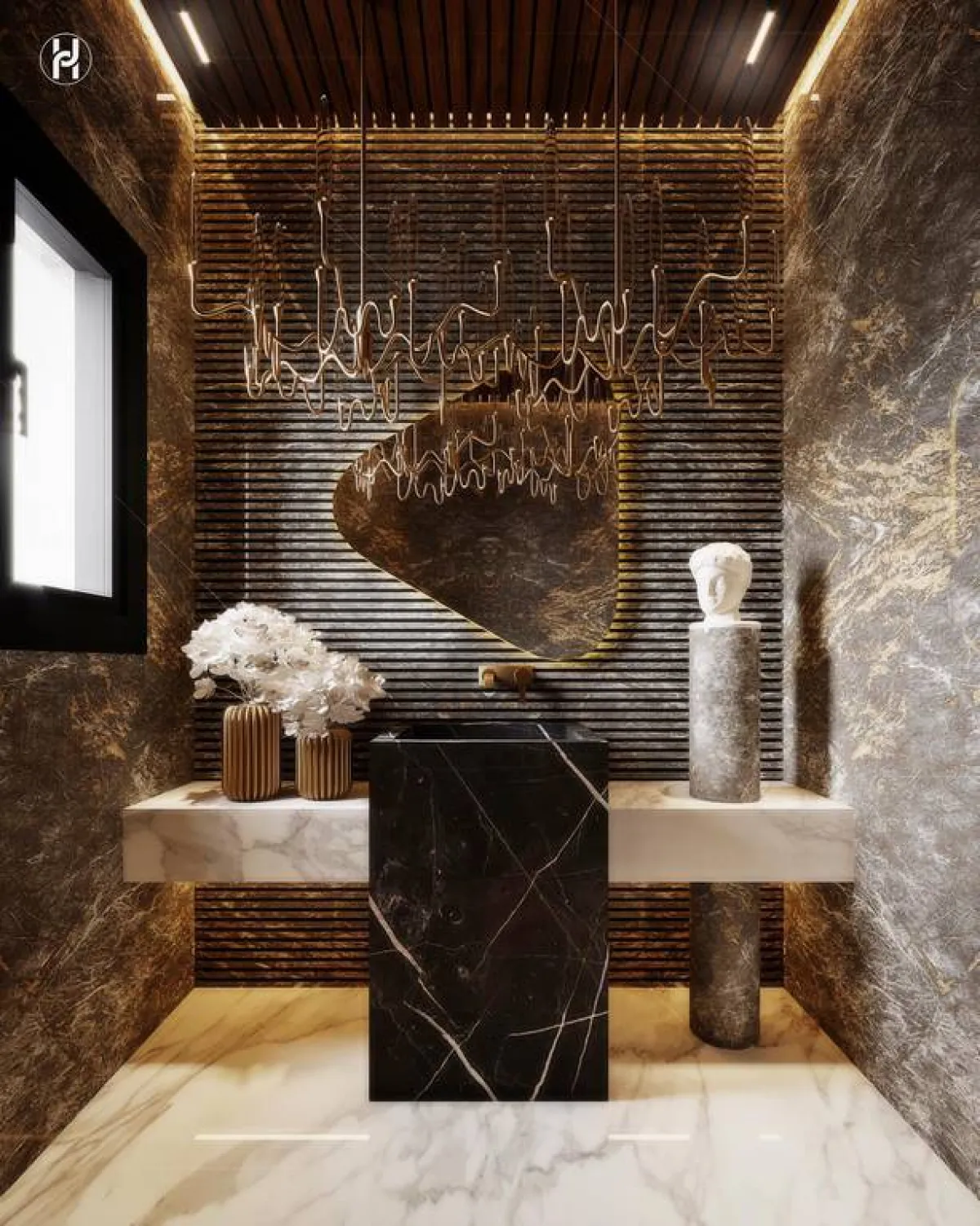 الرخام مادة مفضّلة للمهندس أحمد حسين