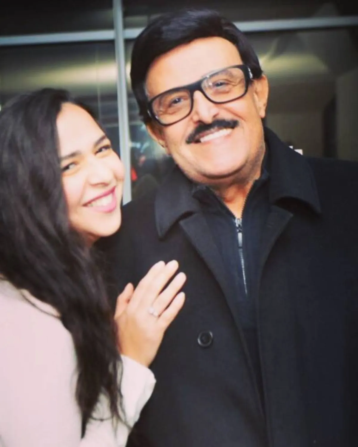 إيمي ووالدها الفنان الراحل سمير غانم - الصورة من حسابها على انستغرام