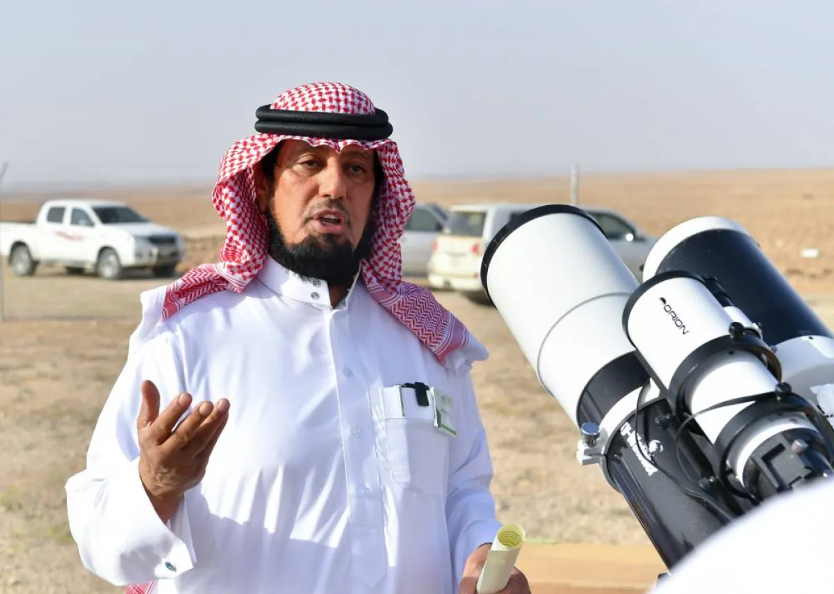 استعدادات المرصد الفلكي لجامعة المجمعة لتحري هلال شهر رمضان - الصورة من "واس"