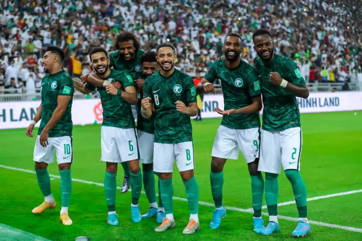 لاعبو المنتخب السعودي- الصورة من حساب المنتخب السعودي على تويتر
