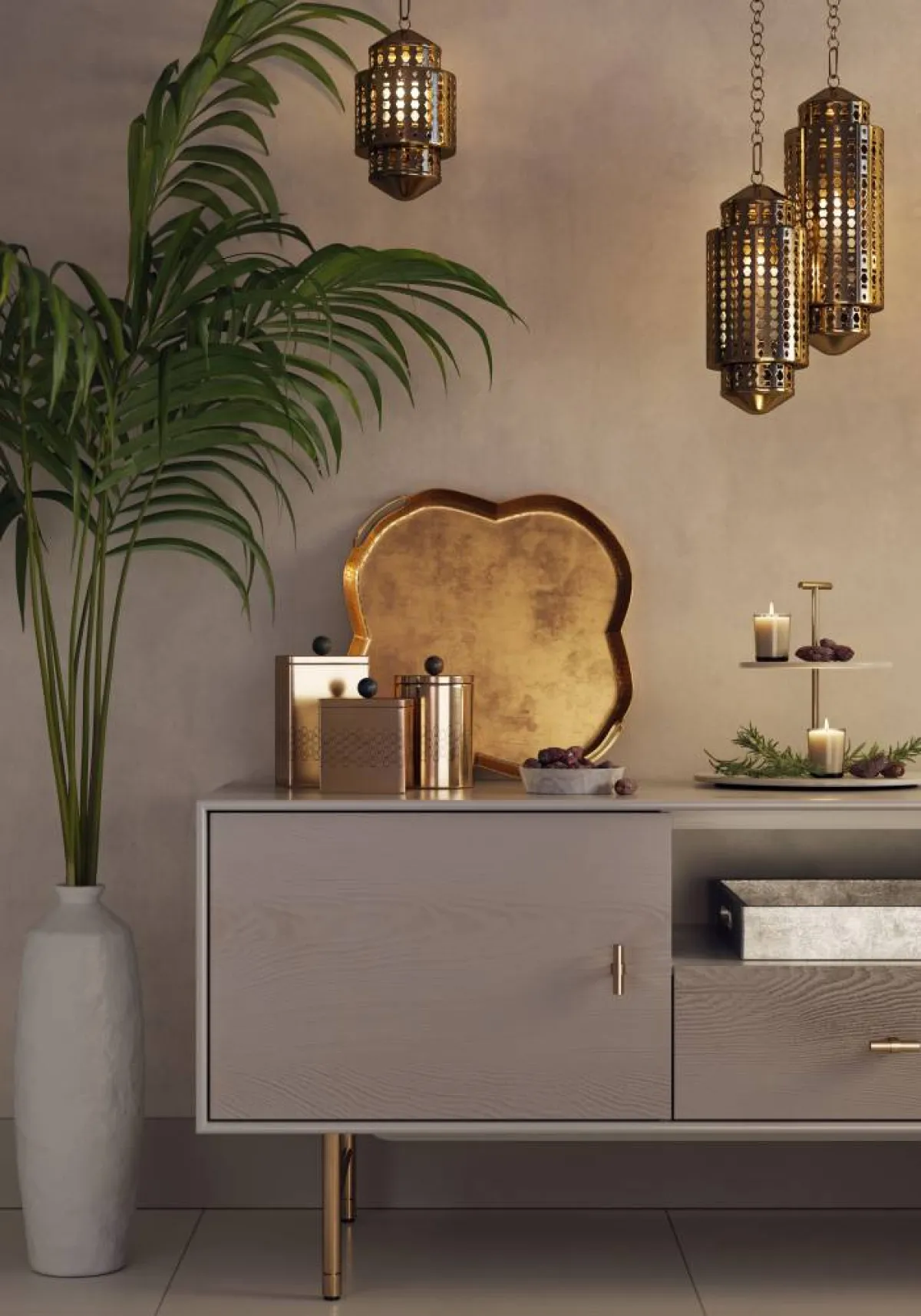 تبرز المعادن في اختيار اكسسوارات رمضان