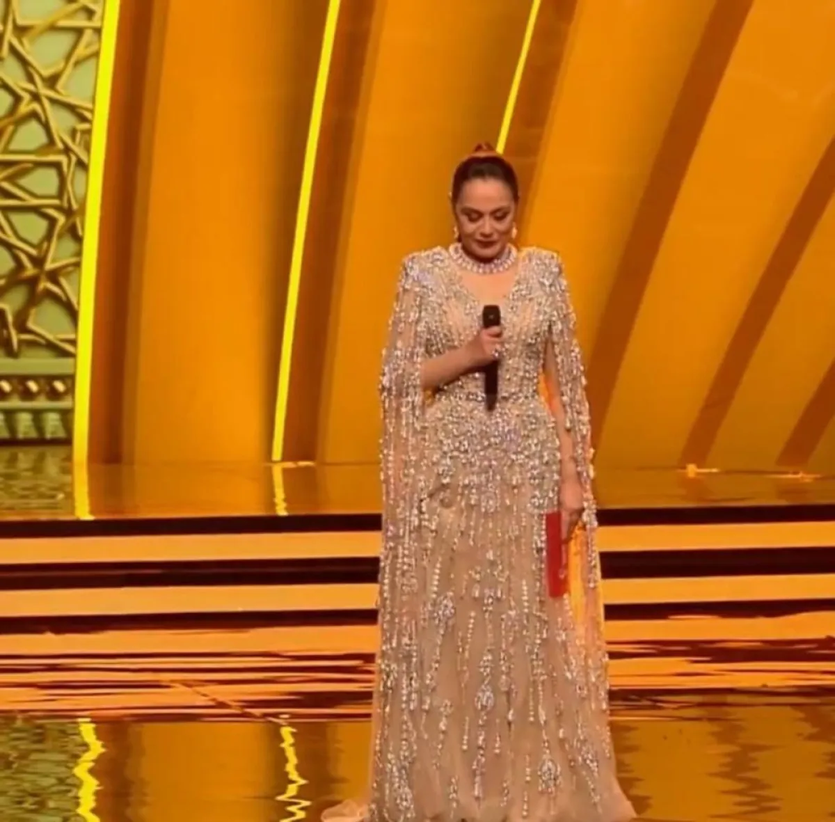 شريهان من الحفل - الصورة من حساب الاعلامي أحمد شوبير على تويتر