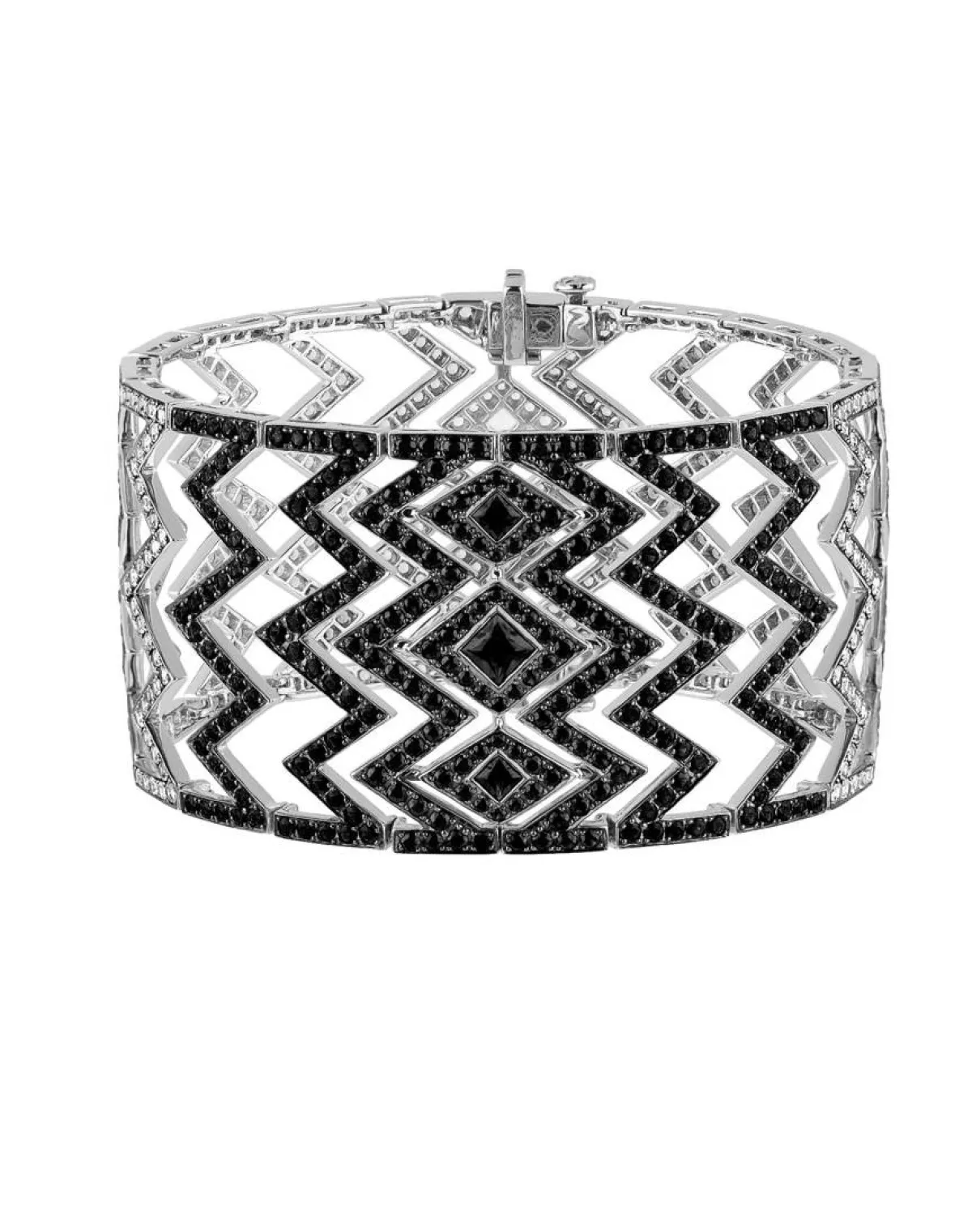 سوار عريض من الالماس