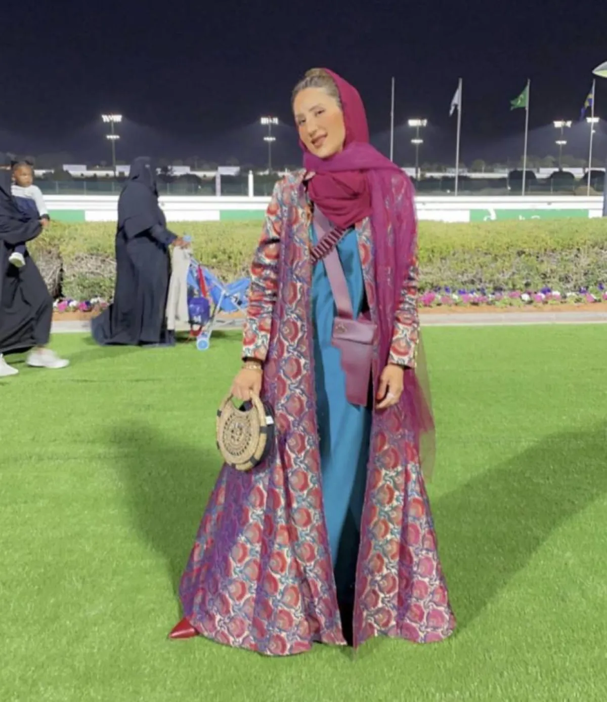 أروى العماري في كأس السعودية الصورة من حسابها في انستجرام 