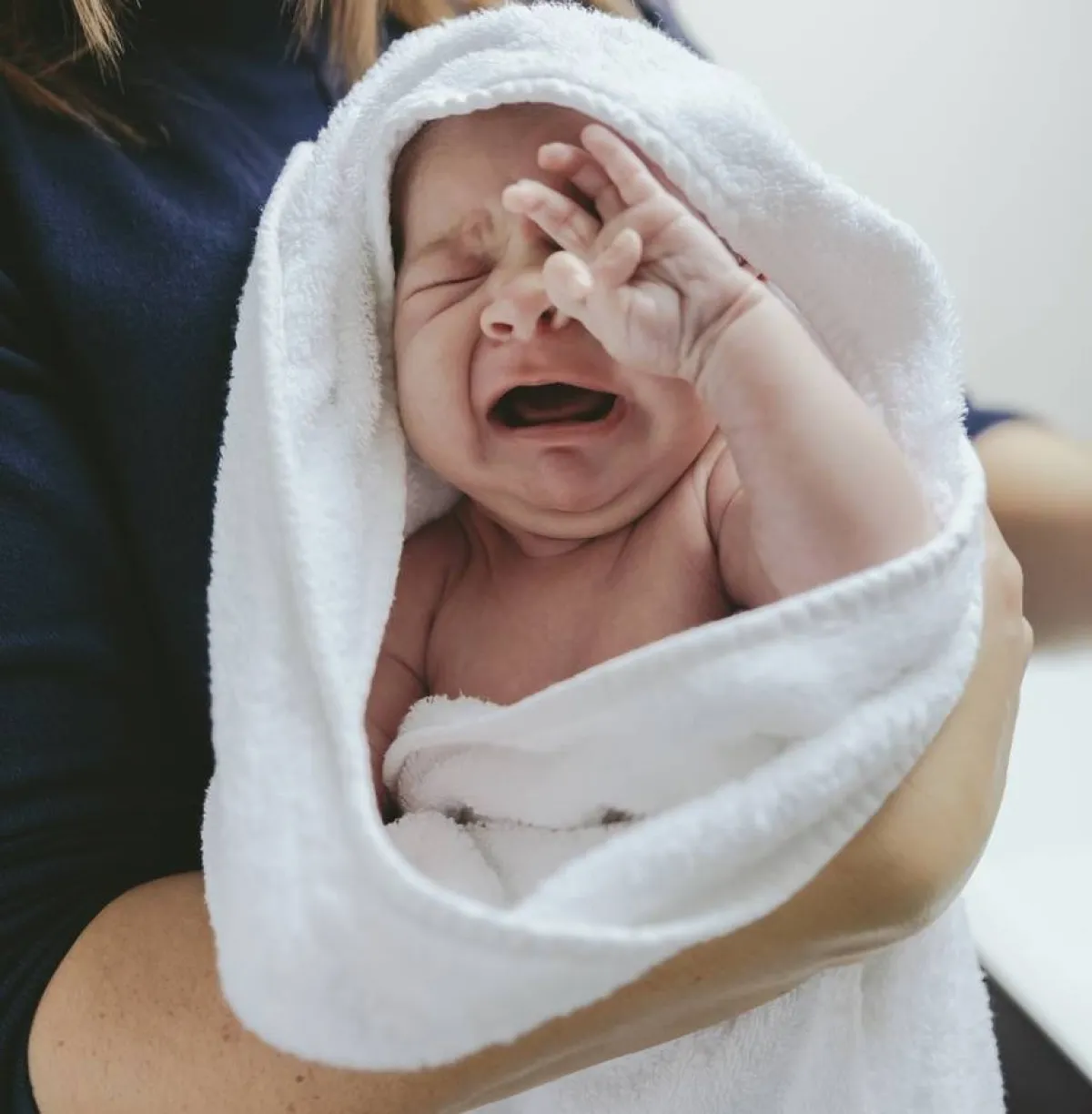 صورة لتجفيف المولود