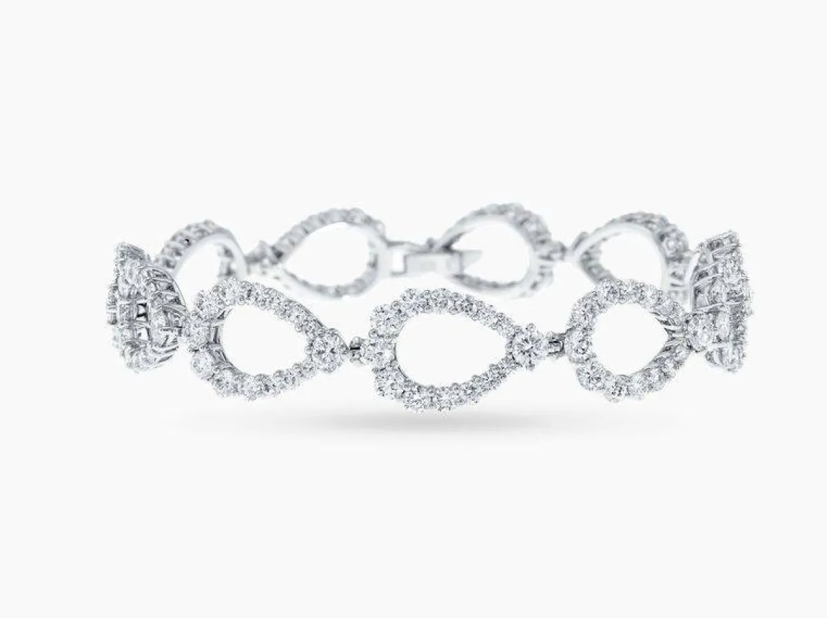 سوار بلاتين من هاري وينستون Harry Winston