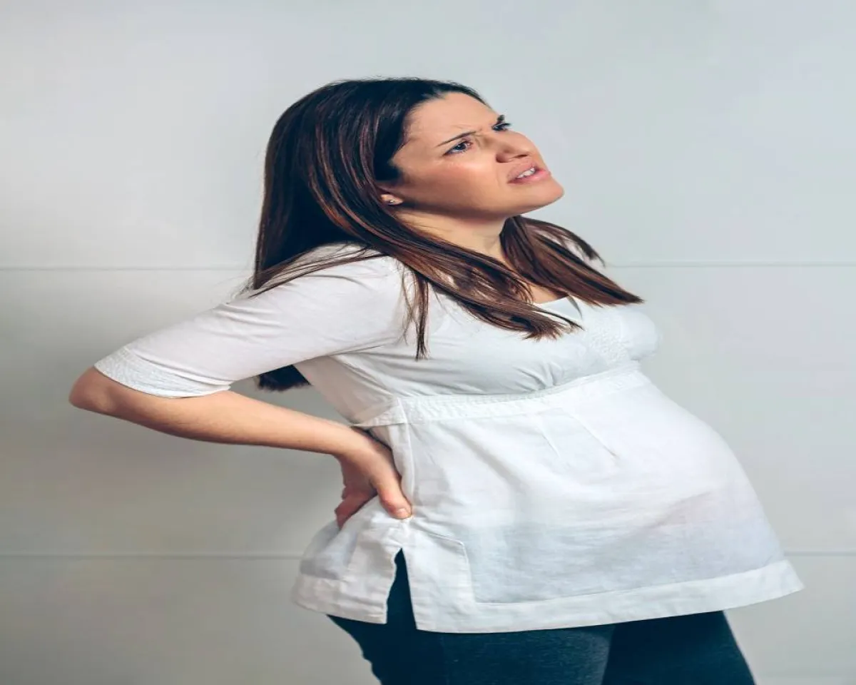 صورة لحامل  تعاني من التعب 