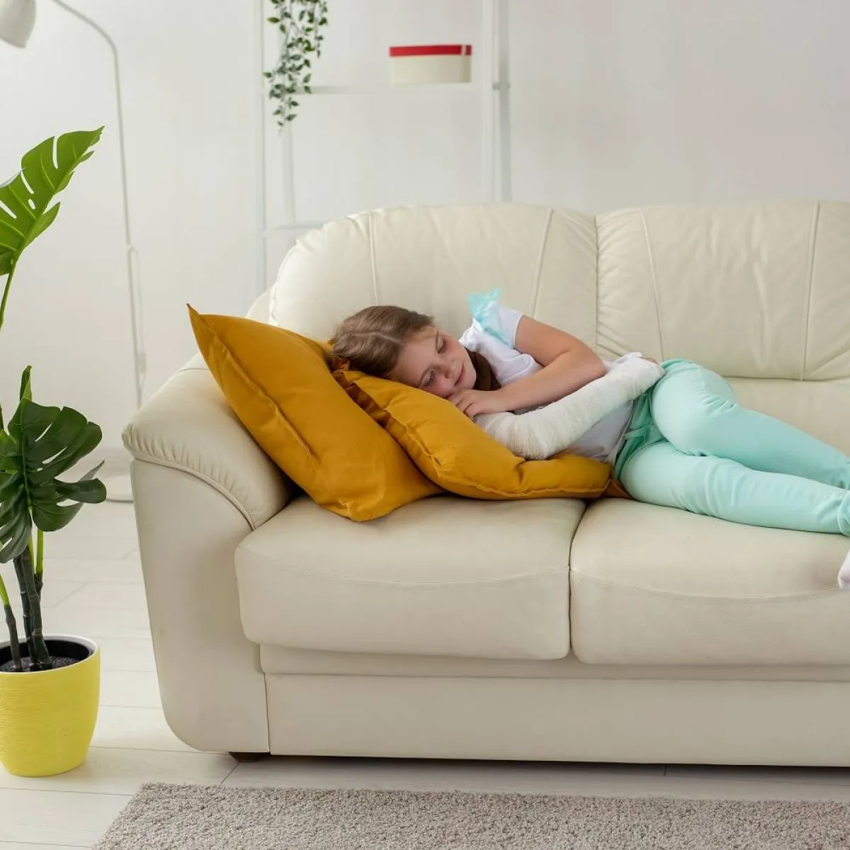 صورة لطفلة نائمة