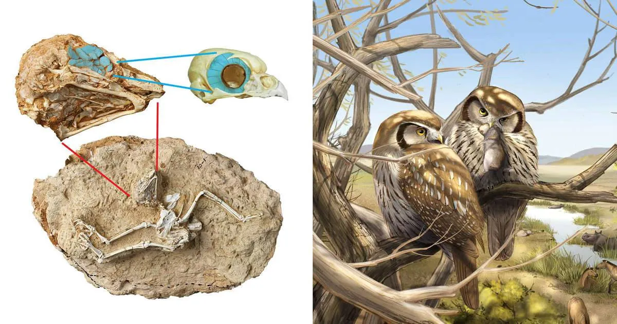 اكتشاف هيكل عظمي لبومة عمرها 6 ملايين عام