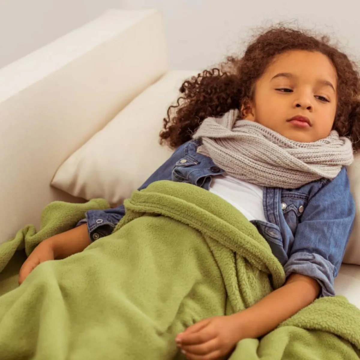 صورة لطفلة مريضة