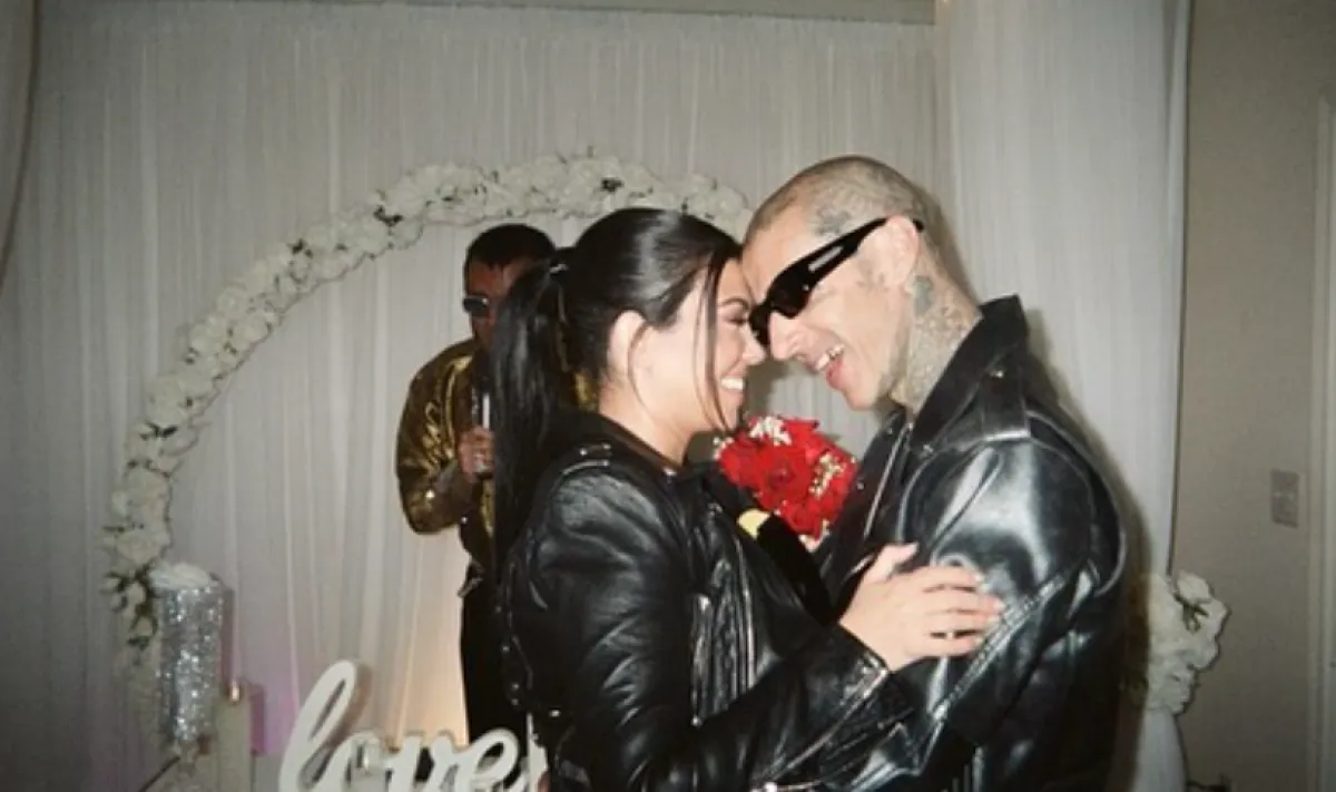 من زفاف كورتني كارداشيان -  الصورة من حسابها في إنستغرام