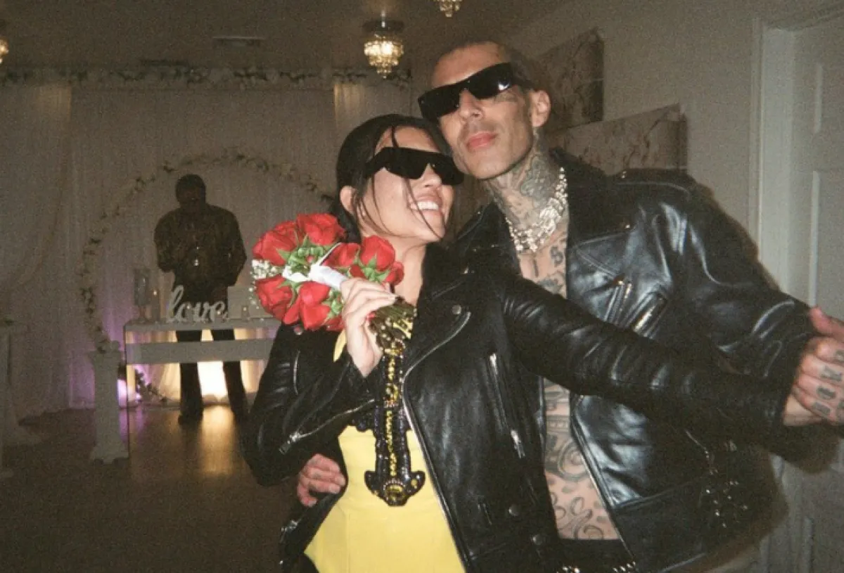 من زفاف كورتني كارداشيان -  الصورة من حسابها في إنستغرام