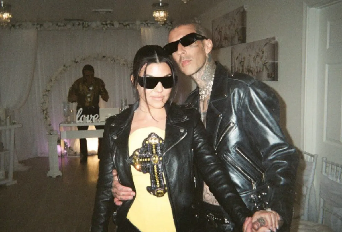 من زفاف كورتني كارداشيان -  الصورة من حسابها في إنستغرام