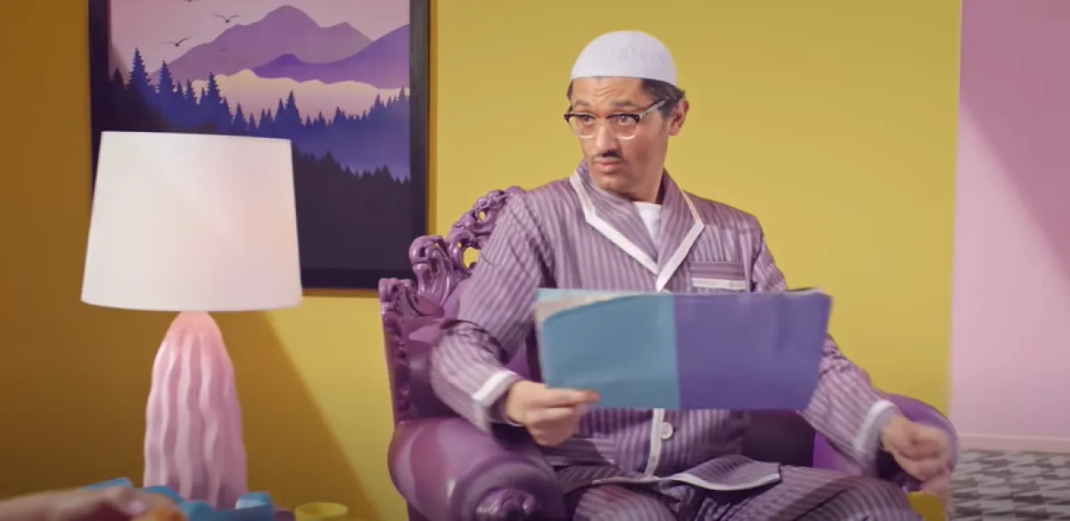 كريم محمود عبد العزيز - الصورة من إعلان إحدى الشركات من حسابه على يوتيوب