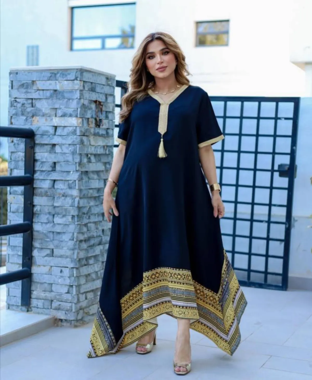 إطلالات نهى نبيل في الأيام الأخيرة من الحمل 