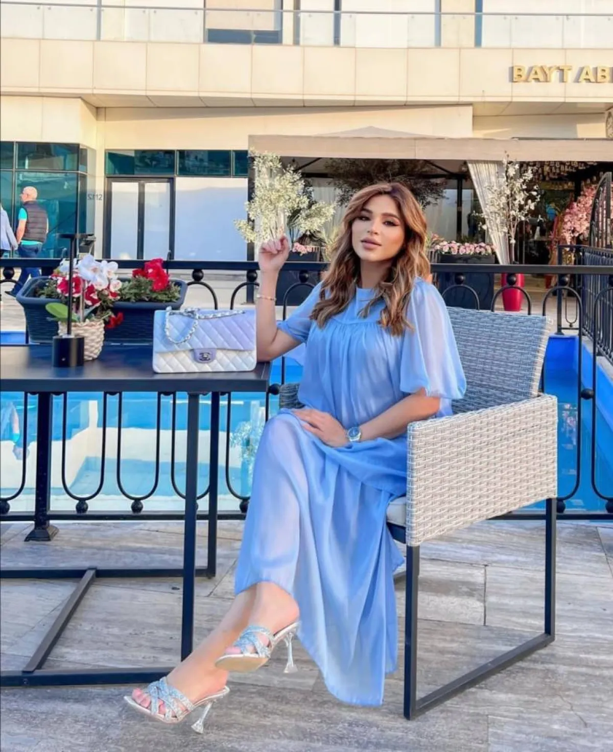 إطلالات نهى نبيل في الأيام الأخيرة من الحمل 