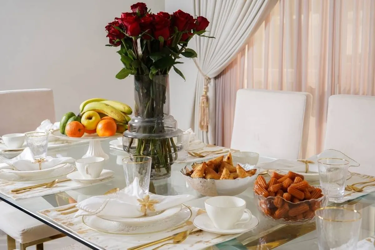 ألوان رمضان تُضاف إلى اكسسوارات المنزل (الصورة من أعمال مهندسة التصميم الداخلي ليال الحاج)