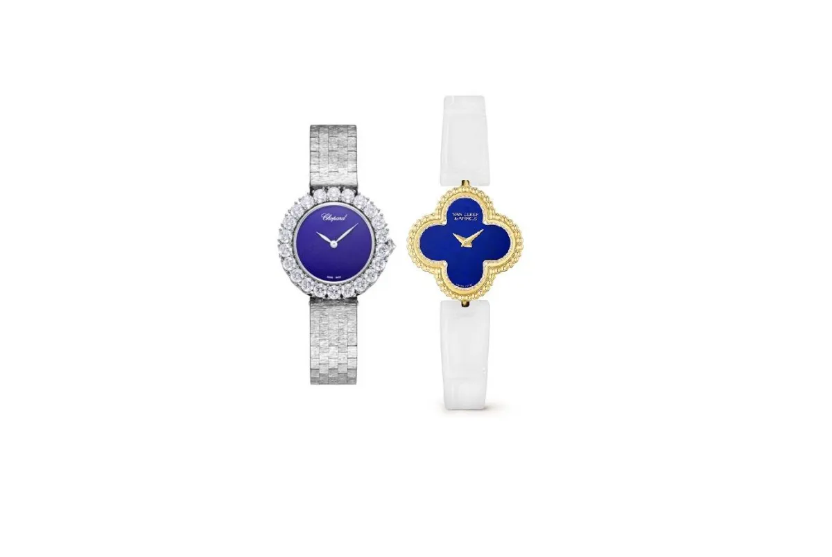 موديلات ساعات مرصعة بحجر اللازورد لإطلالة جذابة في رمضان