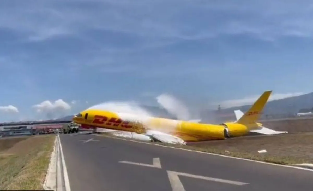 صورة تحطم طائرة شحن