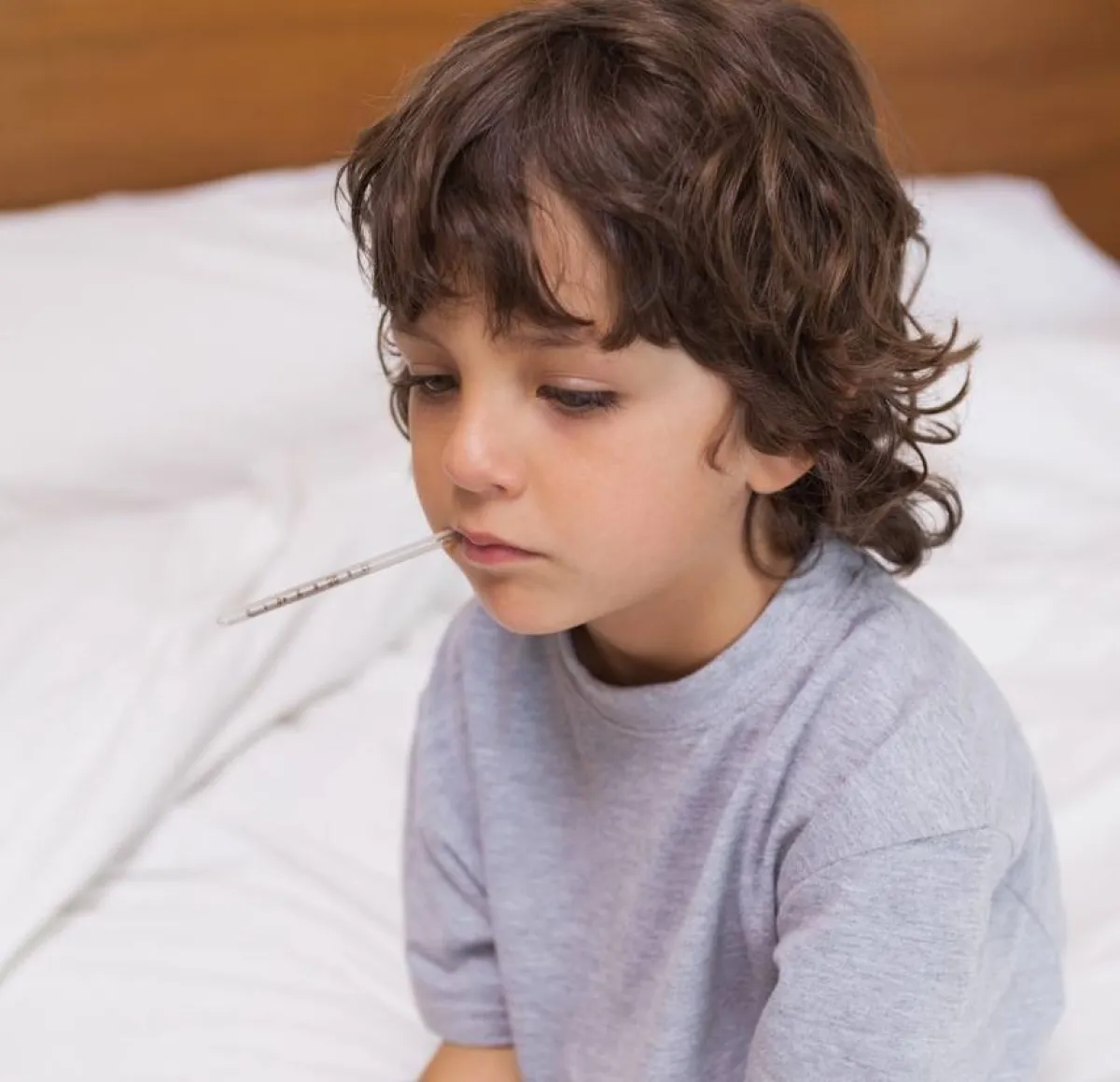 صورة لطفل مصاب بالغثيان