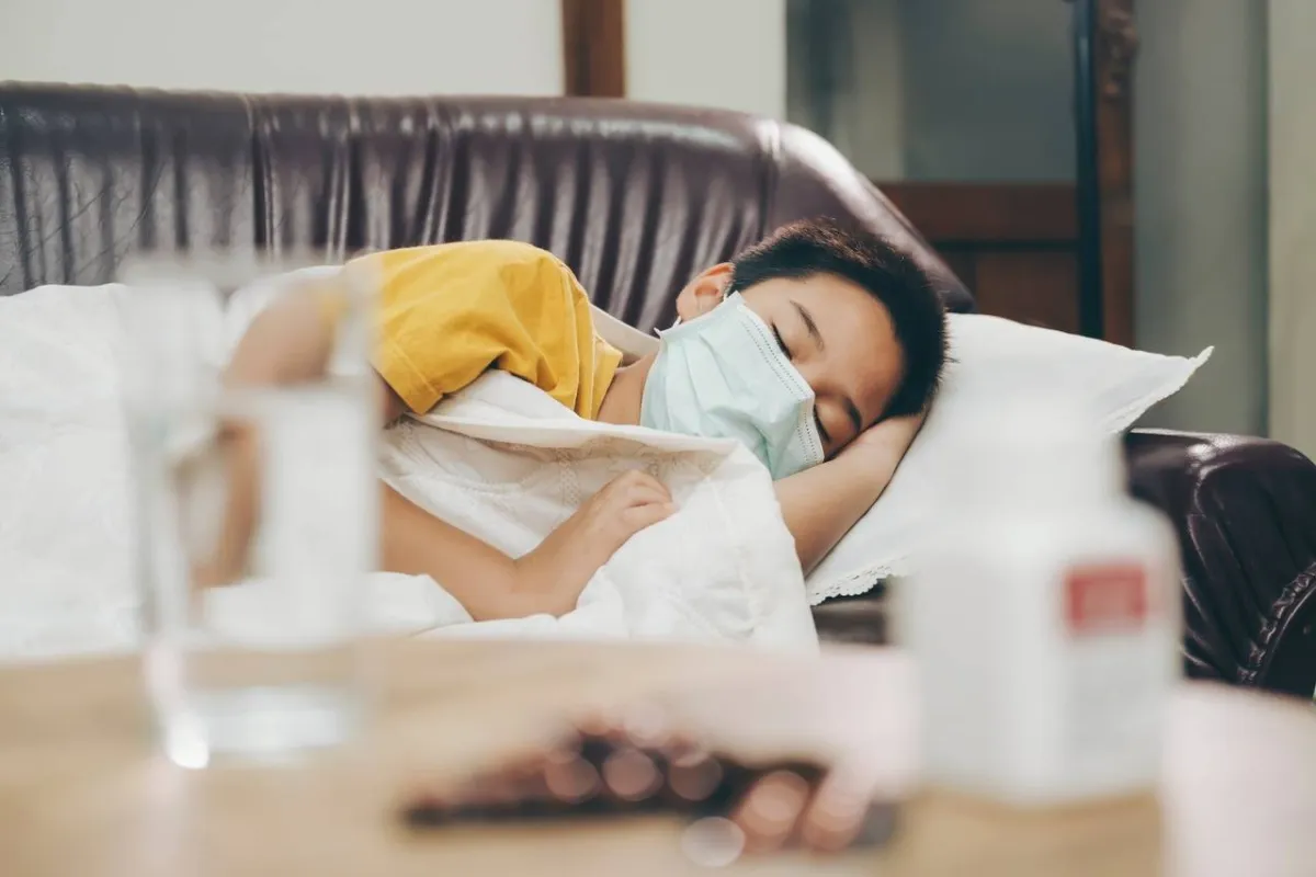 صورة لطفل مريض