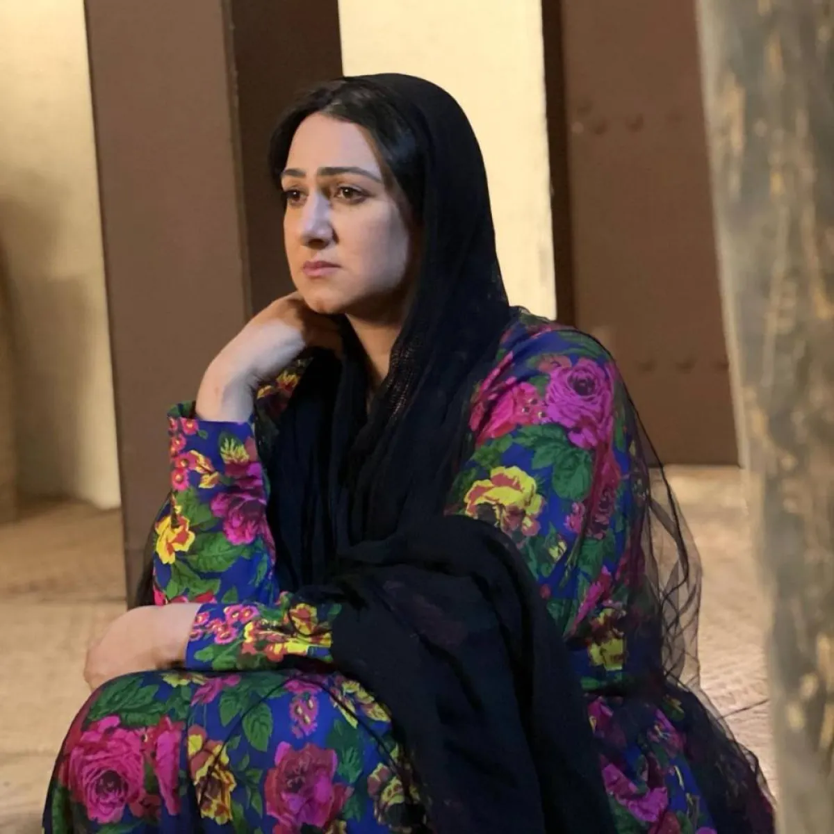 كواليس مسلسل  " دحباش" - صورة من صفحة الفنانة هيفاء حسين على موقع " انستغرام "