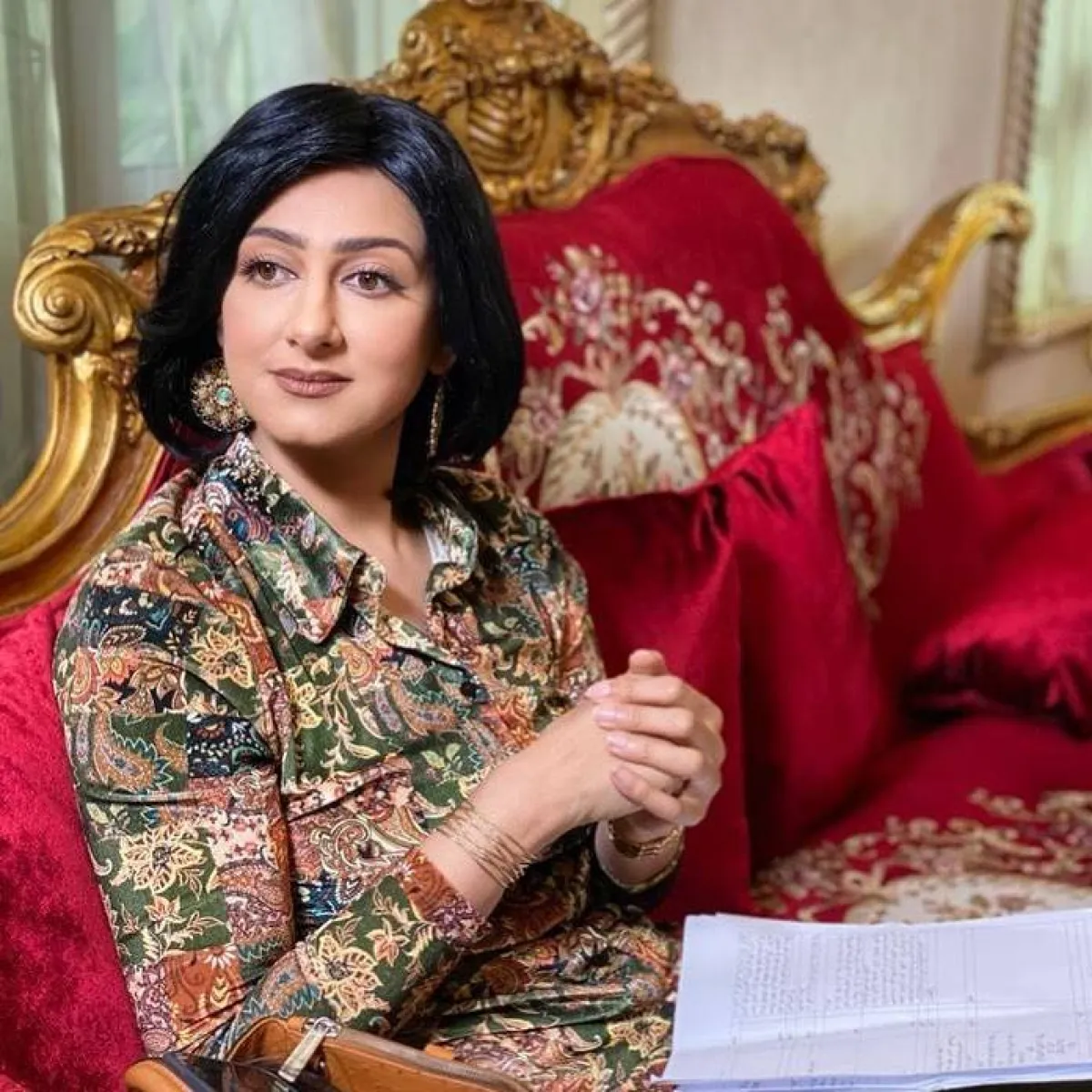 كواليس مسلسل  " الزقوم "- صورة من حسابها الرسمي على موقع " انستغرام "