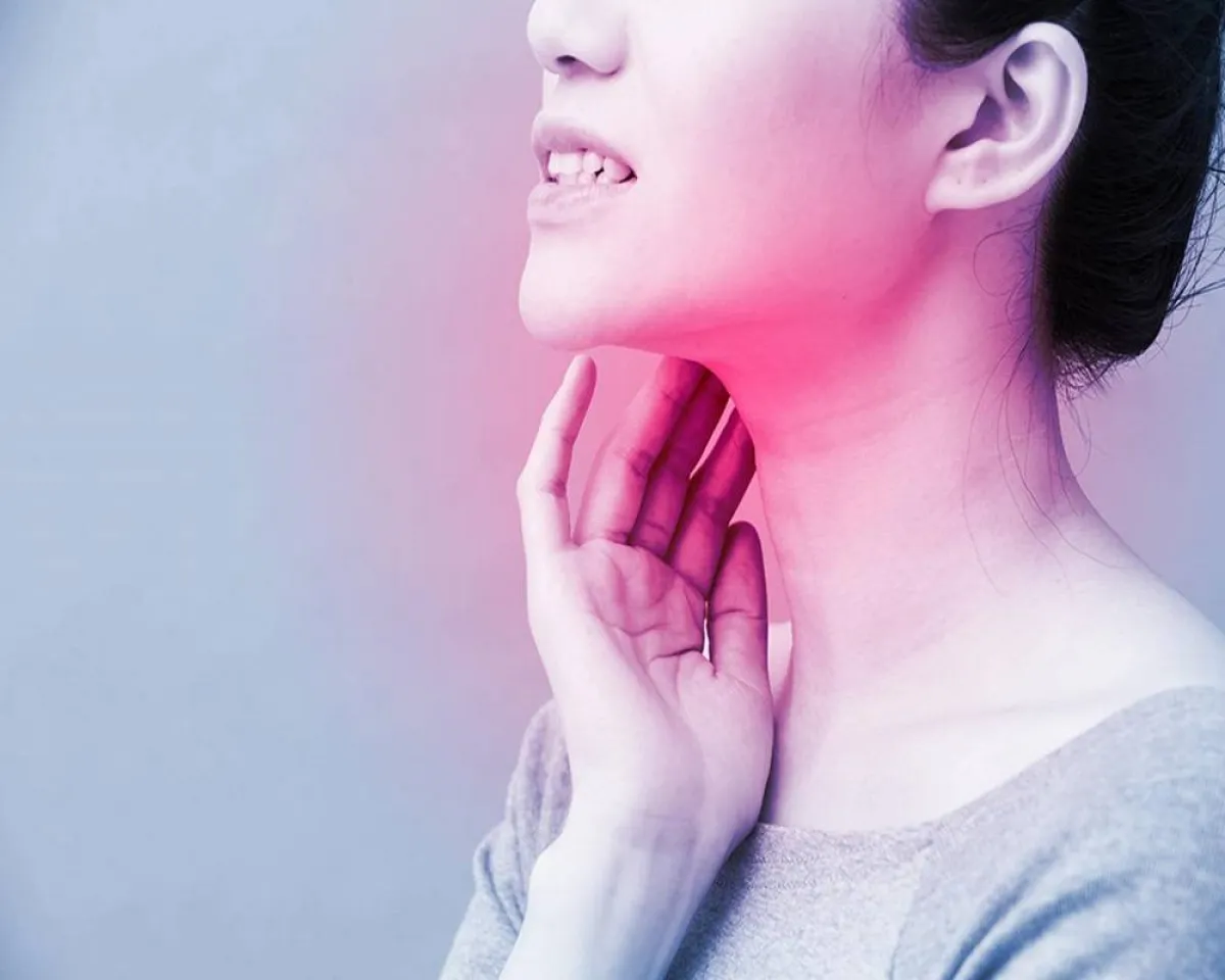 صورة لحامل تعاني من مضاعفات الغدة الدرقية