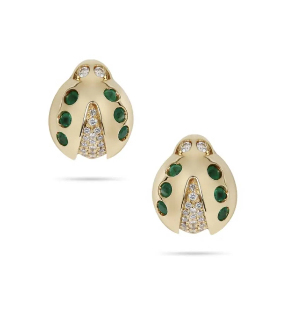 اقراط الدعسوقة من مجوهرات ياسمين yessayan