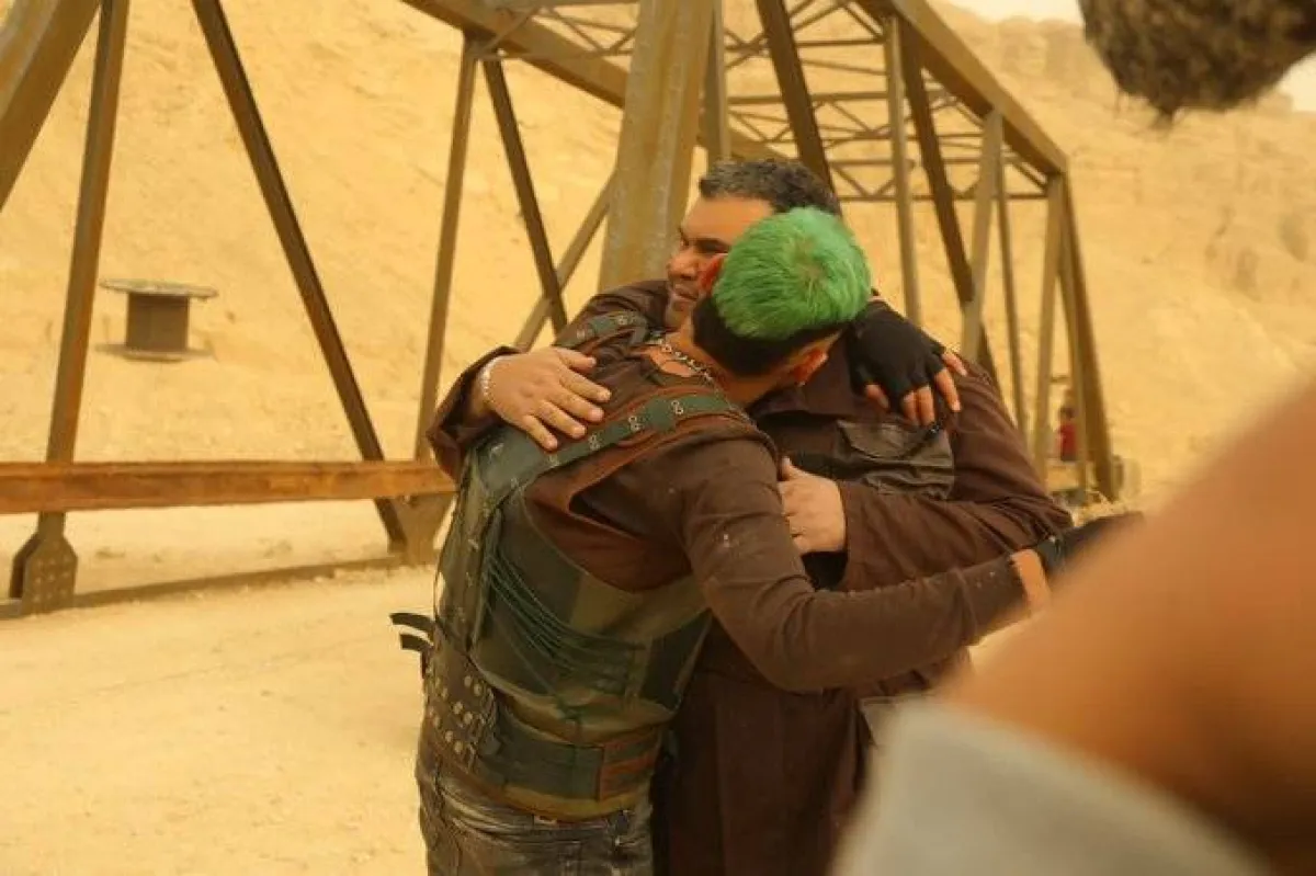 كواليس حلقة " رامز موفي ستار" - الصورة من حساب الفنان رامز جلال على موقع " تويتر"