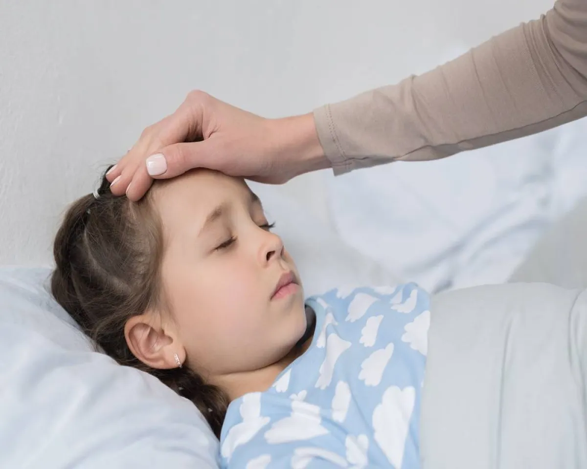 صورة لطفلة مريضة