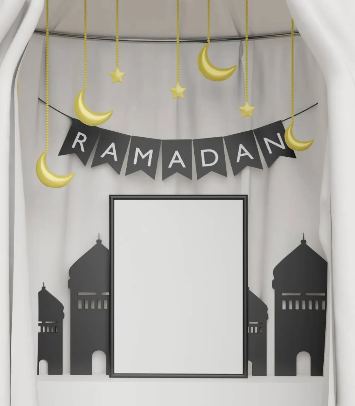 الركن الخاص برمضان يتزيّن ببعض الإكسسورات 