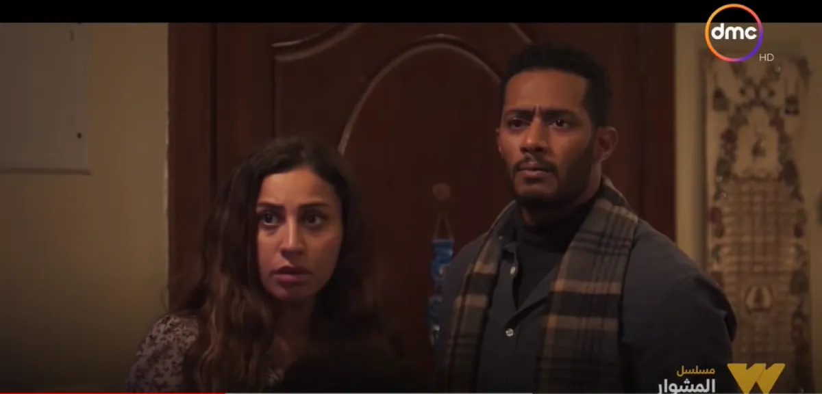 محمد رمضان ودينا الشربيني - الصورة من حساب قناة dmc على يوتيوب