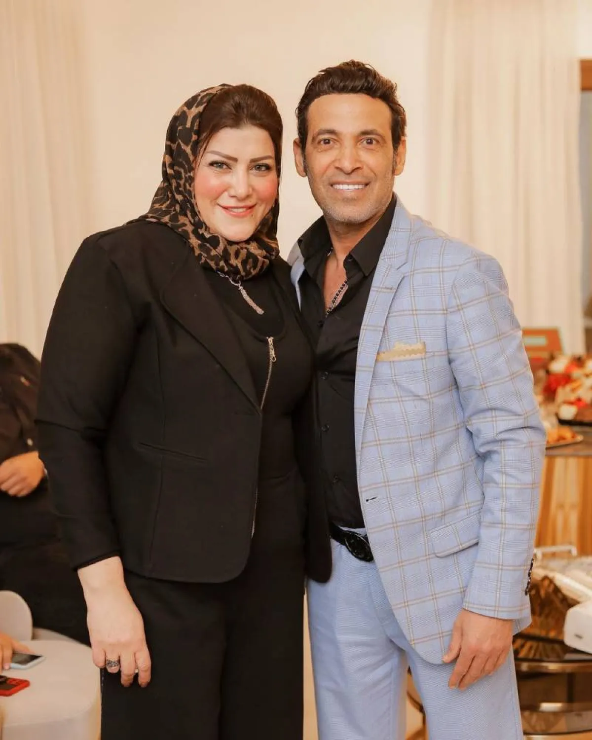 سعد الصغير وزوجته الأولى - الصورة من حسابه على انستغرام