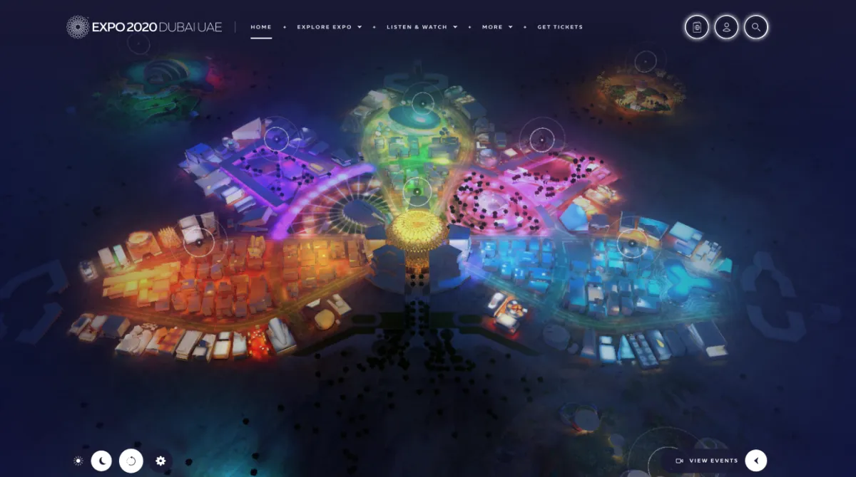 إكسبو الافتراضي. الصورة من "وام"