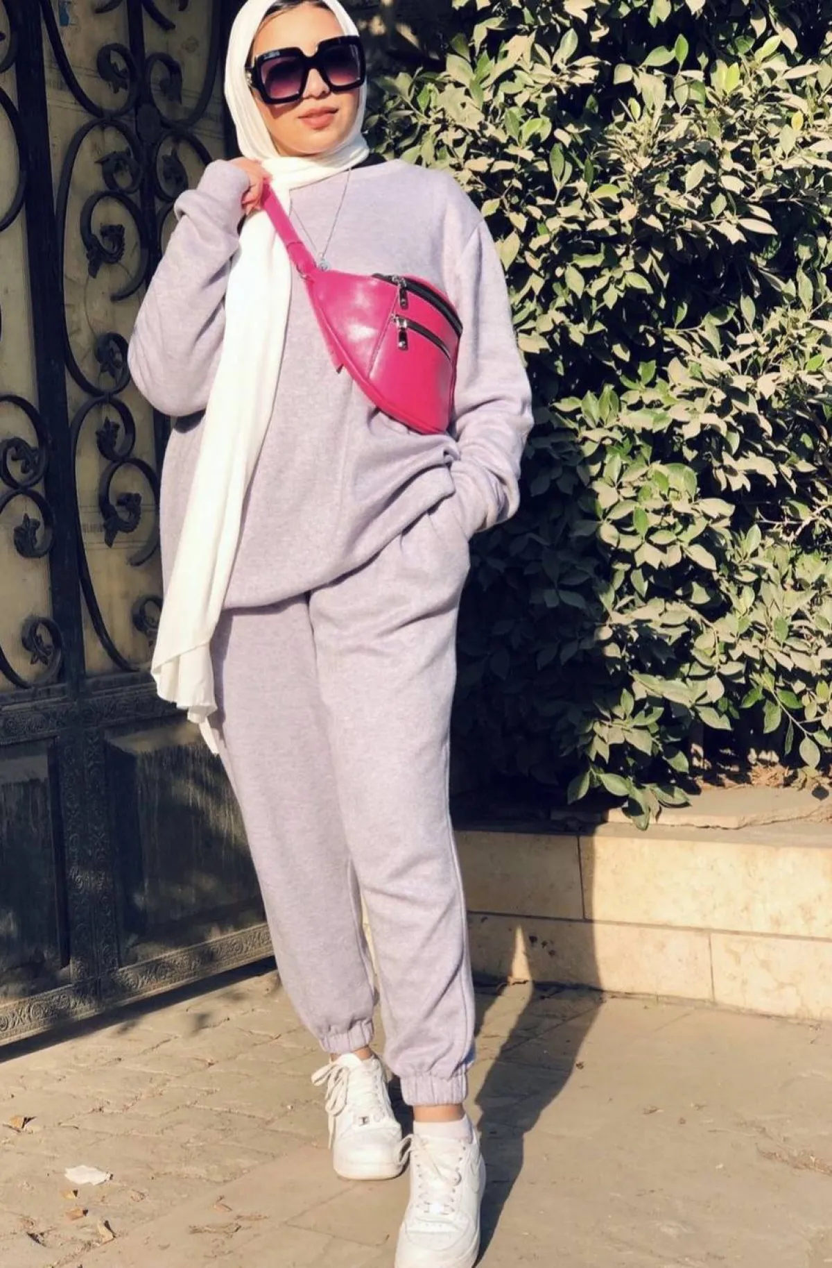 سارة ثروت بإطلالة رياضية