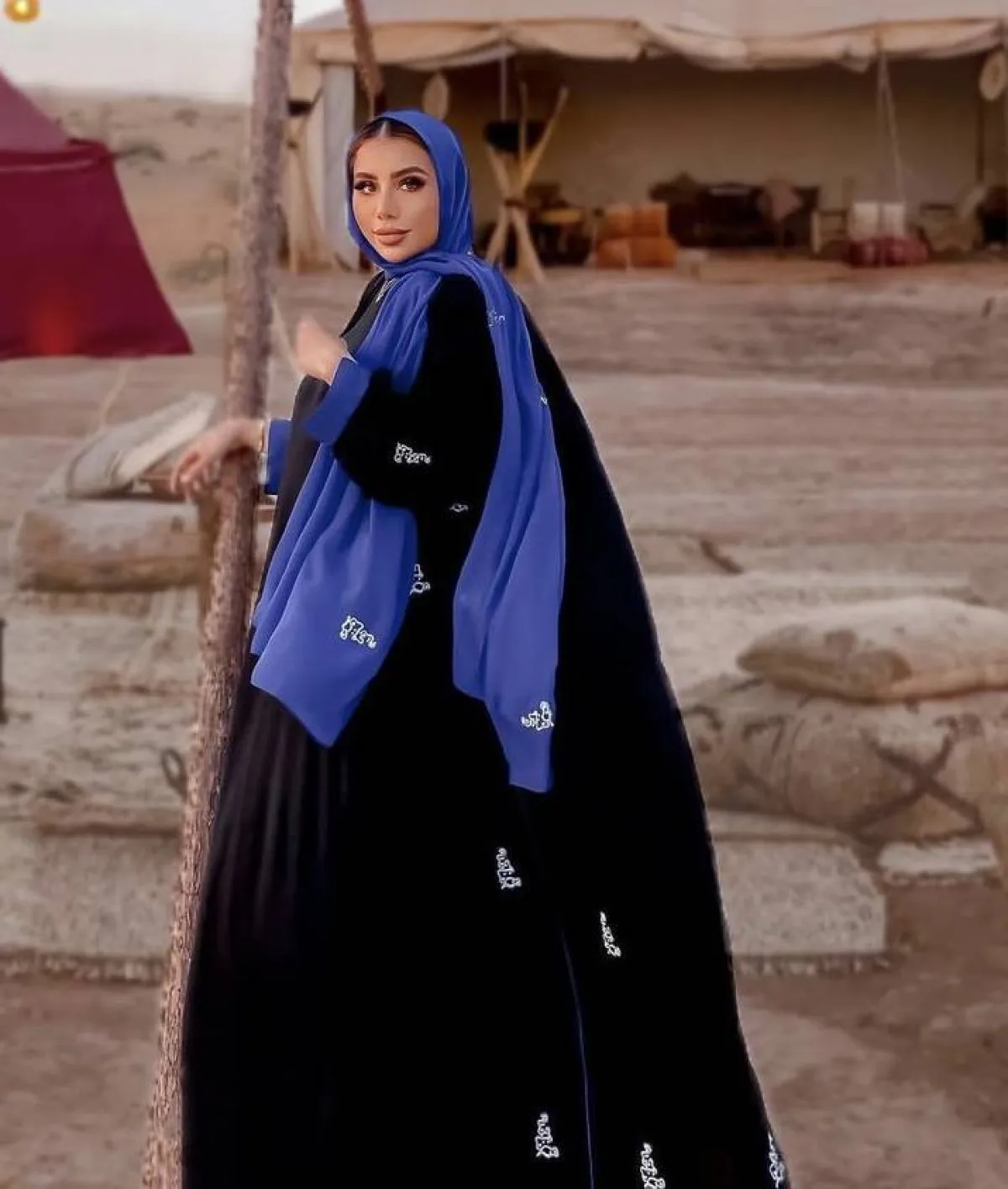 عباية بكريستالات